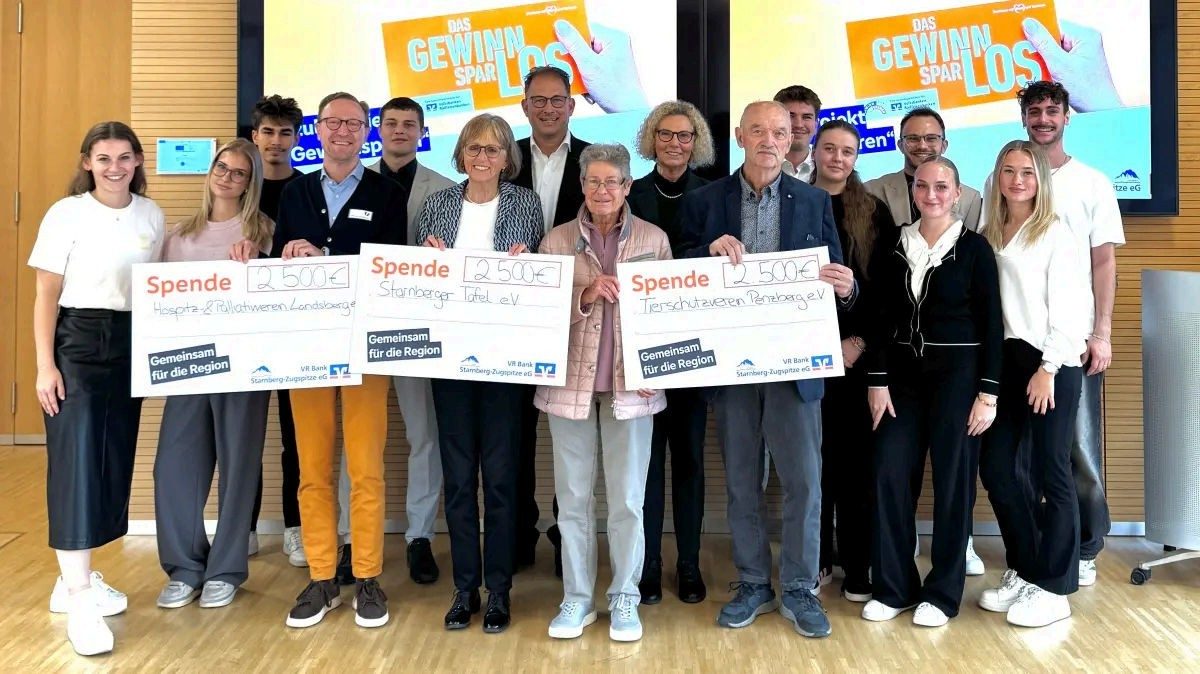 Spende aus Gewinnsparen der VR-Azubis 2025